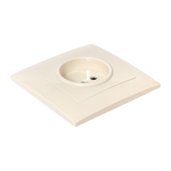 Розетка 1-м СП Валенсия 10А IP20 без заземл. защ. шторки крем. PROxima EKF EWR10-022-20