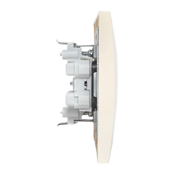 Розетка 2-м СП Валенсия 10А IP20 без заземл. защ. шторки крем. PROxima EKF EWR10-102-20