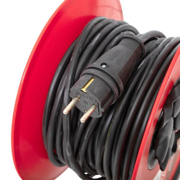 Удлинитель на катушке "Атлант 2.0" 4 гнезда 30м с заземлением КГ 3x1,5 16А/3,5кВт IP44 PROxima