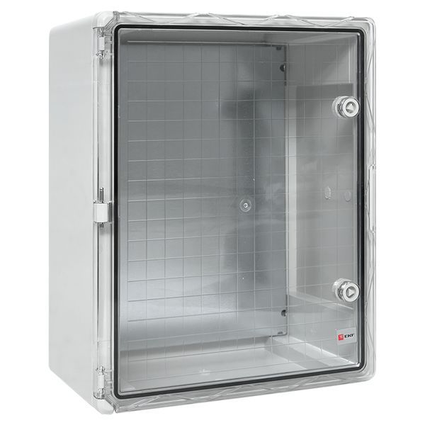 Бокс пластиковый с монтажной платой прозр. дверь 500х400х240 мм IP65 EKF PROxima (PBT65MP007)