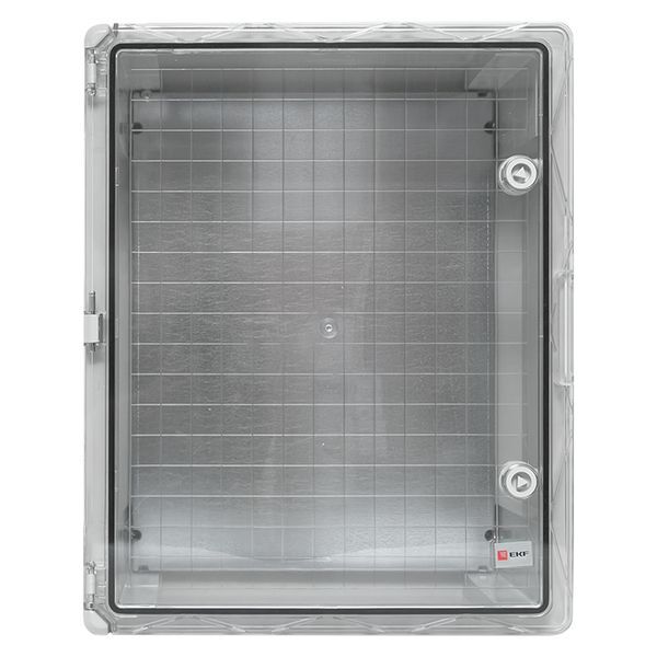 Бокс пластиковый с монтажной платой прозр. дверь 500х400х240 мм IP65 EKF PROxima (PBT65MP007)