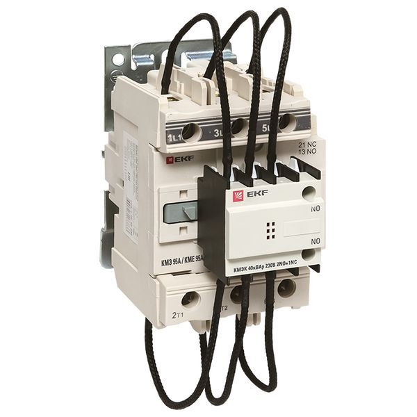 Контактор для конденсатора КМЭК 40квар 230В 2NО+1NC PROxima (ctrk-s-95-40-230)