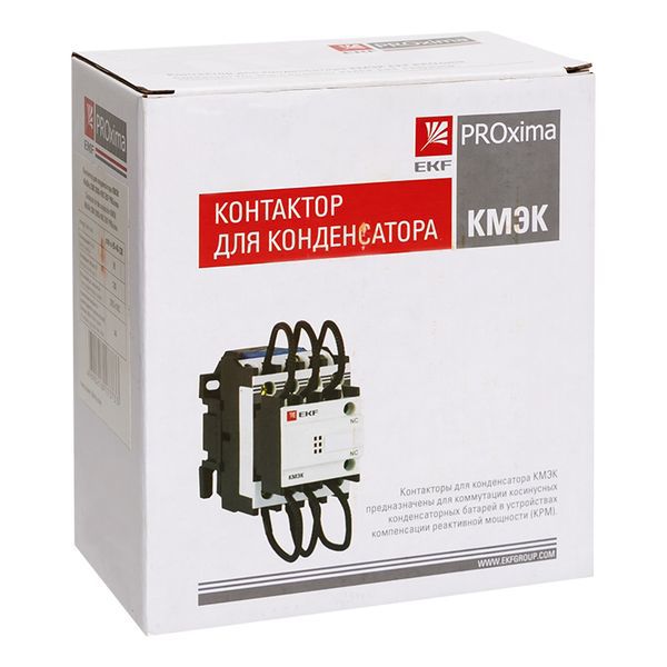 Контактор для конденсатора КМЭК 40квар 230В 2NО+1NC PROxima (ctrk-s-95-40-230)