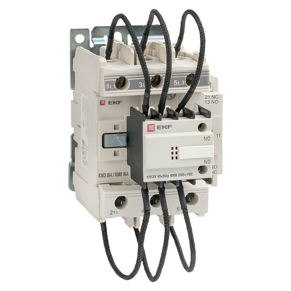 Контактор для конденсатора КМЭК 40квар 400В 2NО+1NC PROxima (ctrk-s-95-40-400)