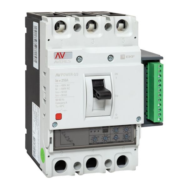 Выключатель автоматический AV POWER-2/3 250А 50кА ETU2.2 (mccb-23-250-2.2-av)