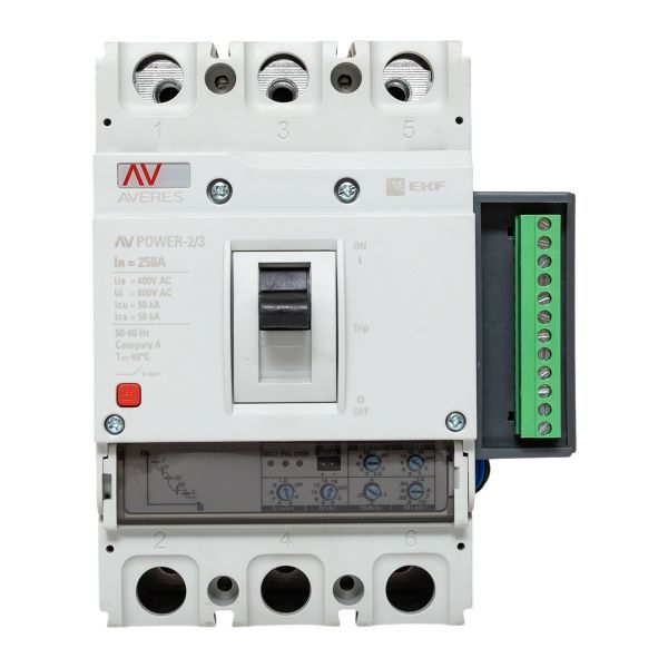 Выключатель автоматический AV POWER-2/3 250А 50кА ETU2.2 (mccb-23-250-2.2-av)