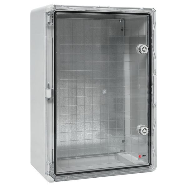 Бокс пластиковый с монтажной платой прозр. дверь 500х350х190 мм IP65 EKF PROxima (PBT65MP005)