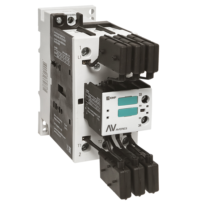 Контактор для конденсатора КМЭК 50 кВАр 230В 1NО EKF AVERES (ctrk-s-72-50-230-av)