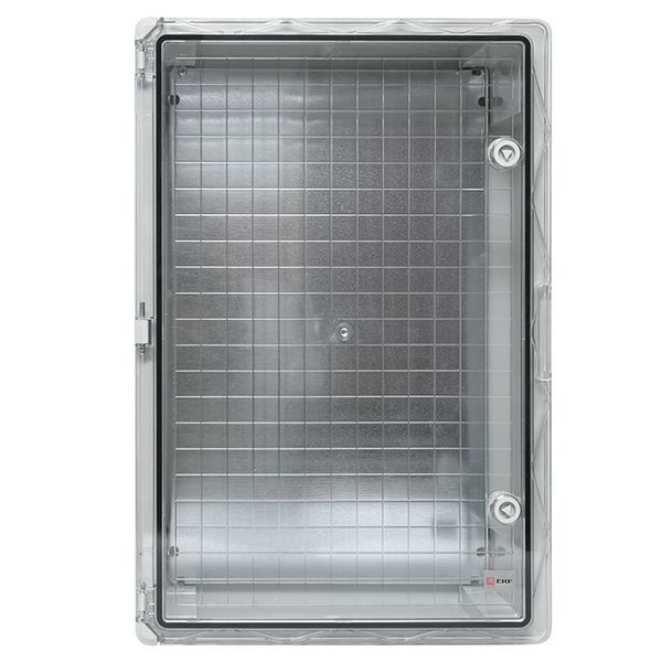 Бокс пластиковый с монтажной платой прозр. дверь 600х400х200 мм IP65 EKF PROxima (PBT65MP008)