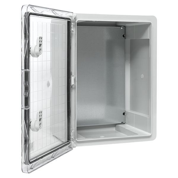 Бокс пластиковый с монтажной платой прозр. дверь 400х300х220 мм IP65 EKF PROxima