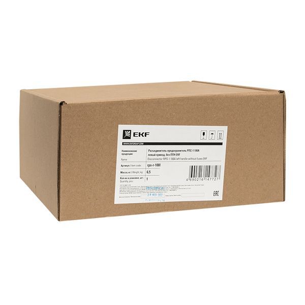 Разъединитель-предохранитель РПС-1 100А левый привод, без ППН EKF Basic (rps-r-100l)