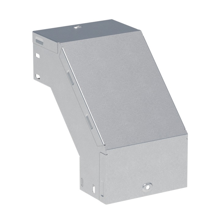 Угол 90 град. вертикальный внешний 50x100 мм INOX EKF (vo9050100-INOX)