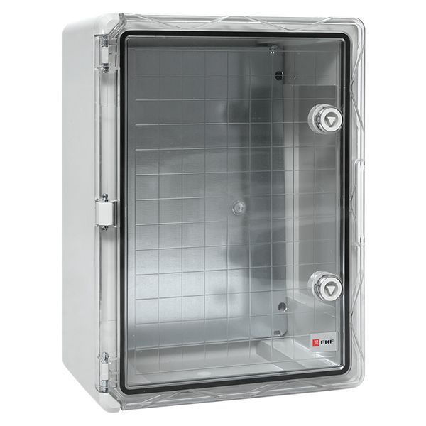 Бокс пластиковый с монтажной платой прозр. дверь 400х300х170 мм IP65 EKF PROxima (PBT65MP003)