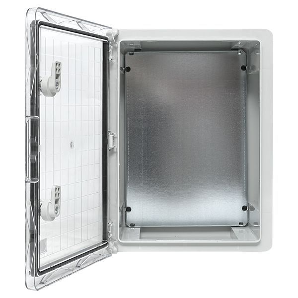 Бокс пластиковый с монтажной платой прозр. дверь 400х300х170 мм IP65 EKF PROxima (PBT65MP003)