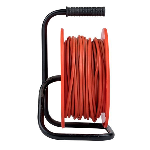 Удлинитель на катушке Атлант 2.0 4 гнезда 50м без заземления ПВС 2x0.75 6А/1.3кВт PROxima (UKA02-06-275-4-50)