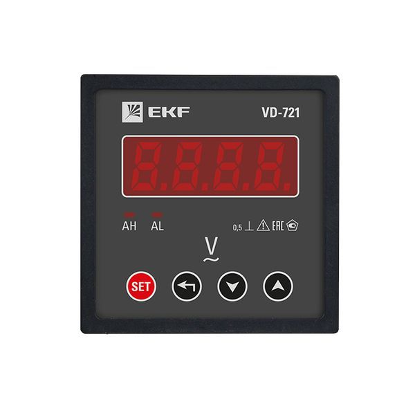 Вольтметр VM-D721 цифровой на панель 72х72 однофазный PROxima (vd-721)