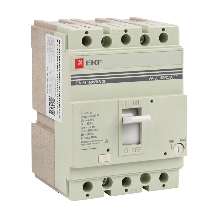 Выключатель автоматический ВА-99 160/20А 3P 35кА EKF PROxima (mccb99-160-20)