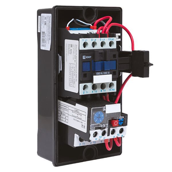 Пускатель в корпусе IP65 КМЭ 9А 230В с РТЭ и индикатором PROxima (ctrp-r-9-230v-led)