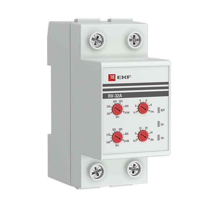 Реле напряжения RV-32A сквозное подключение PROxima (rv-32a)