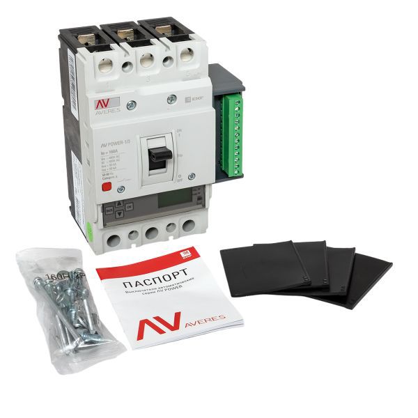 Выключатель автоматический AV POWER-1/3 160А 50кА ETU6.2 (mccb-13-160-6.2-av)