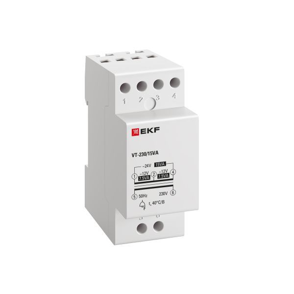 Трансформатор звонковый модульный BT-230В/12-12В 15ВА EKF PROxima (bt-230/15va)