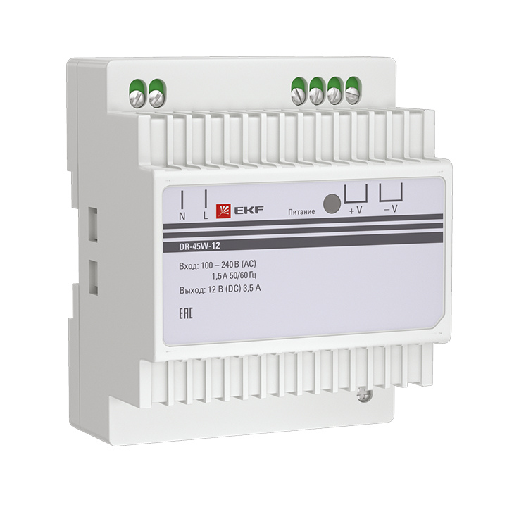 Блок питания 12В DR-45W-12 EKF PROxima (dr-45w-12)