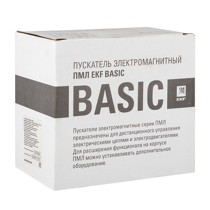 Пускатель электромагнитный серии ПМЛ-4160М 65А 400В EKF Basic (pml-s-65-400-basic)