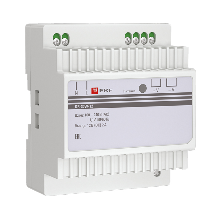 Блок питания 12В DR-30W-12 EKF PROxima (dr-30w-12)