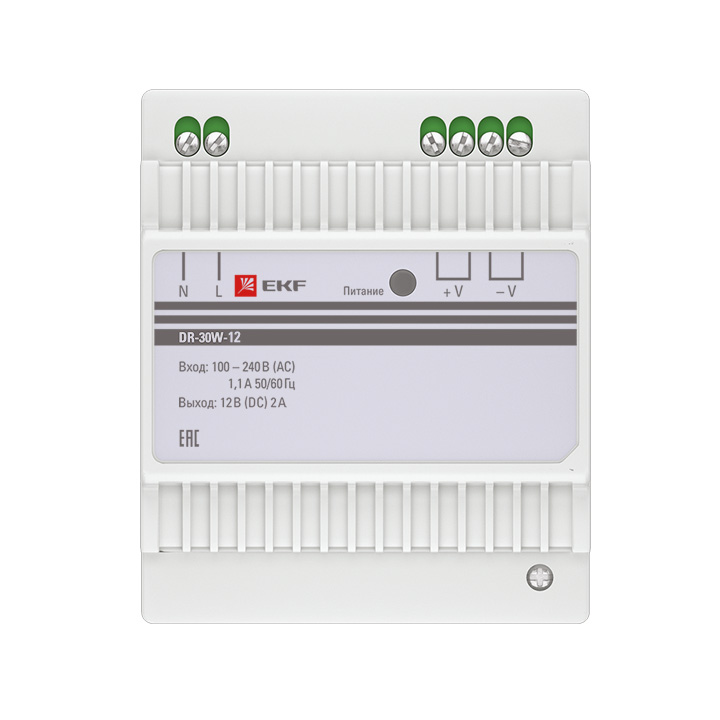 Блок питания 12В DR-30W-12 EKF PROxima (dr-30w-12)