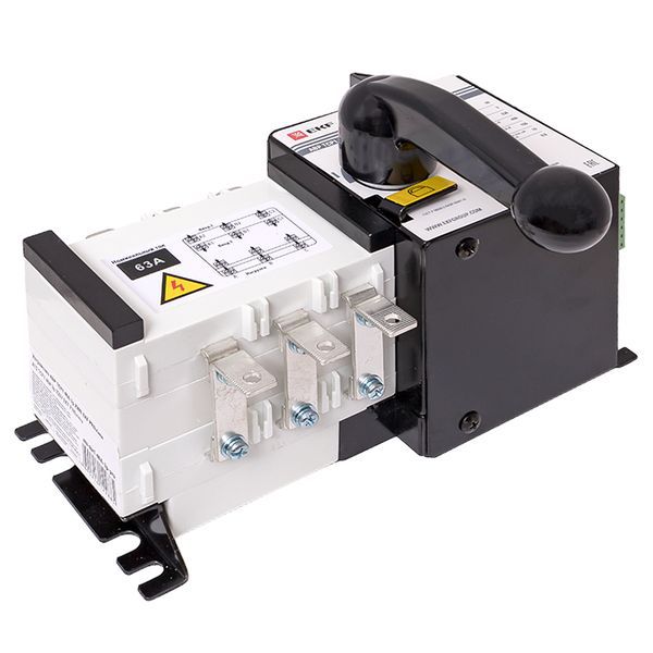 Устройство автоматического ввода резерва АВР ТСP1 63A 3р 230В (ats-tsr1-63A-3p-pro)