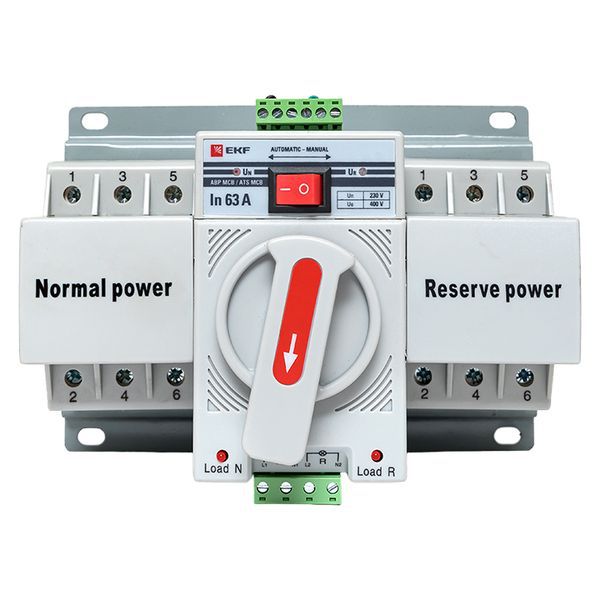 Устройство АВР МСB 63А (C) 3Р 400В EKF (ats-mcb-63c-3p-pro)