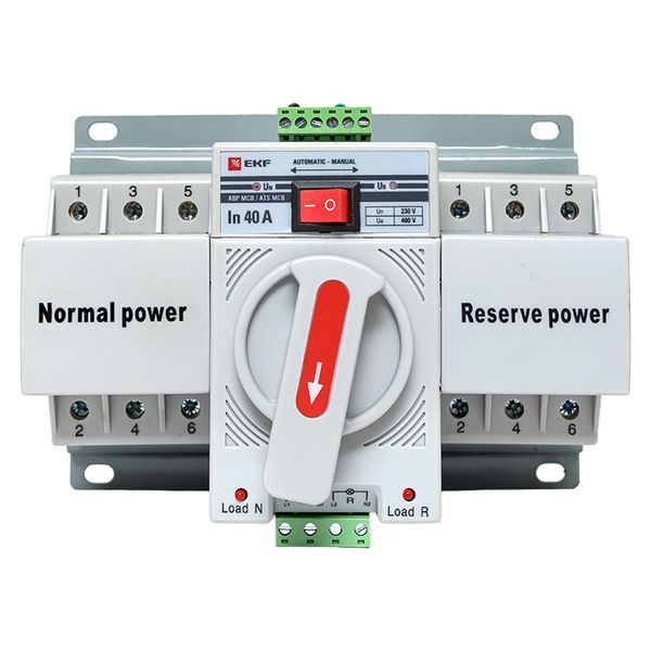 Устройство АВР МCB 40А (C) 3Р 400В EKF PROxima (ats-mcb-40c-3p-pro)