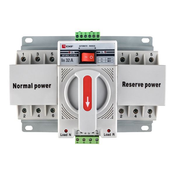 Устройство АВР МCB 32А (C) 3Р 400В EKF PROxima (ats-mcb-32c-3p-pro)