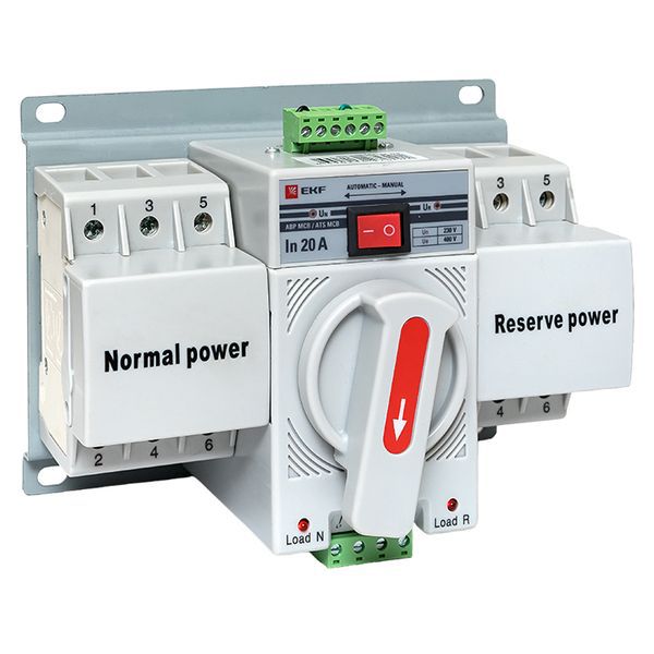 Устройство АВР МCB 20А (C) 3Р 400В EKF PROxima (ats-mcb-20c-3p-pro)