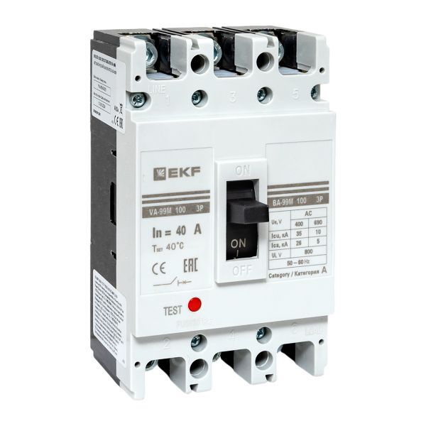 Выключатель автоматический ВА-99М 100/40А 3P 35кА PROxima (mccb99-100-40m)
