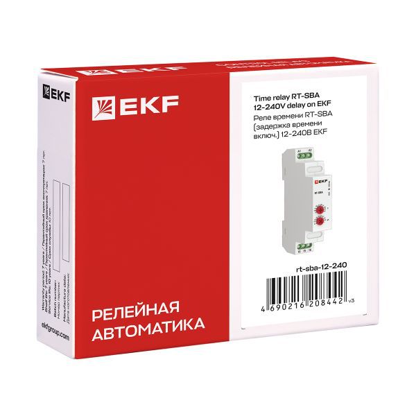 Реле времени RT-SBA (задержка времени включ.) 12-240В (rt-sba-12-240)