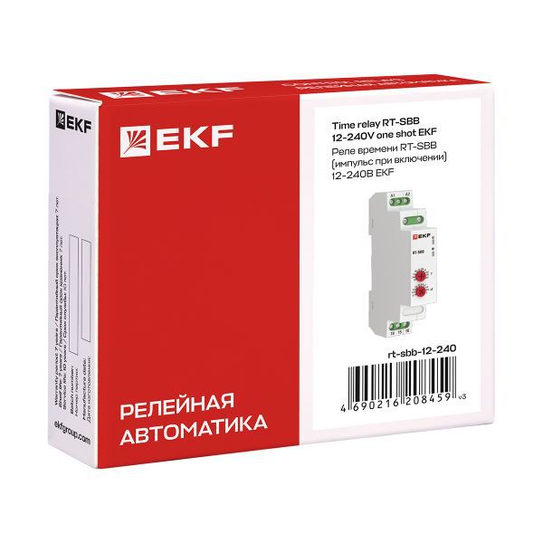 Реле времени RT-SBB (импульс при включении) 12-240В PROxima (rt-sbb-12-240)
