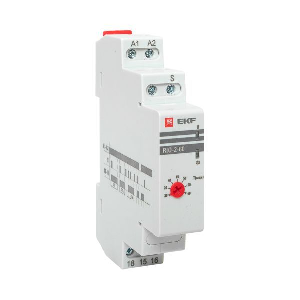 Импульсное реле с задержкой отключения RIO-2-60 (30-60 мин) EKF PROxima (rio-2-60)