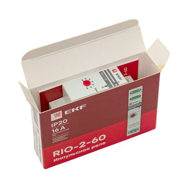 Импульсное реле с задержкой отключения RIO-2-60 (30-60 мин) EKF PROxima (rio-2-60)