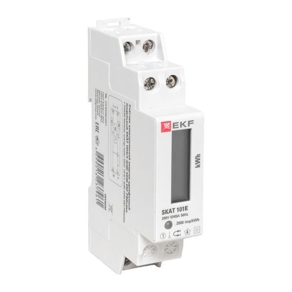 Счетчик электрической энергии модульный SKAT 101Э/1 - 5(40) Ш Р M EKF (10106M)