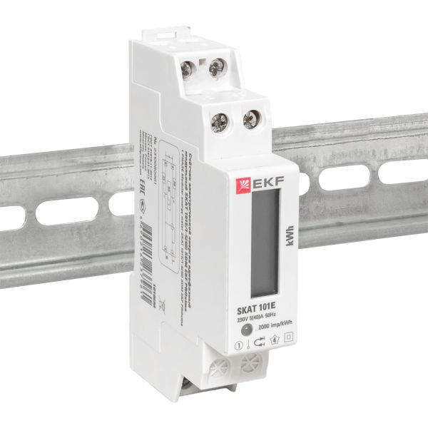 Счетчик электрической энергии модульный SKAT 101Э/1 - 5(40) Ш Р M EKF (10106M)