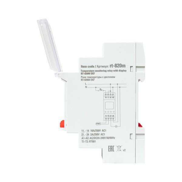 Реле температуры с дисплеем RT-820M (-25....+130 С) PROxima EKF RT-820M