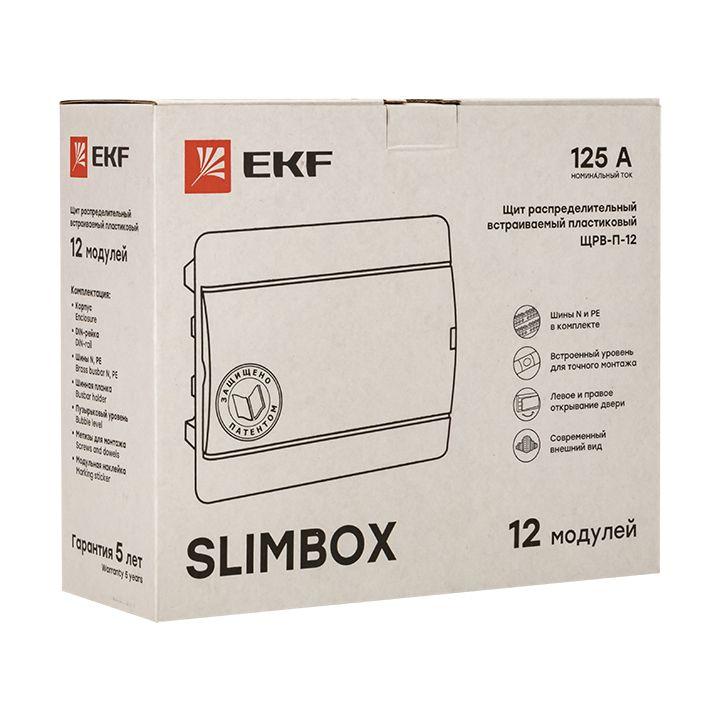 Щит ЩРВ-П-12 "SlimBox" IP41 бел. дверца PROxima EKF sb-v-12w