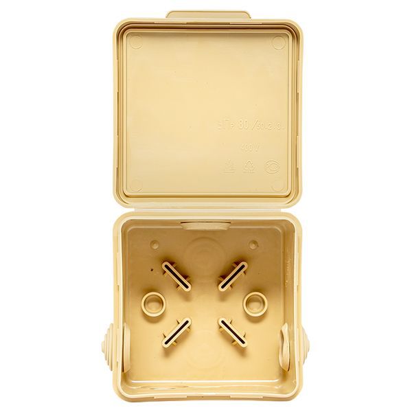 Коробка распаячная КМР-030-031 с крышкой 80х80х50 7 мембранных вводов IP54 свет. дерево PROxima EKF plc-kmr-030-031-s