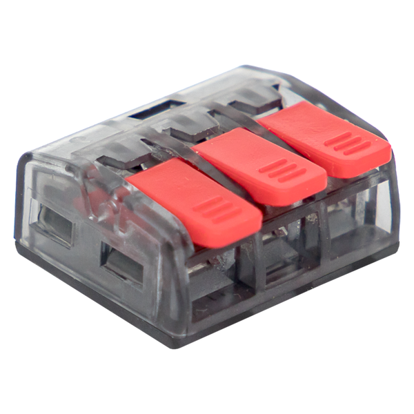 Клемма строительно-монтажная СМК 221-413 3-проводная 0.2-4.0кв.мм (уп.100шт) PROxima EKF plc-smk-221-413