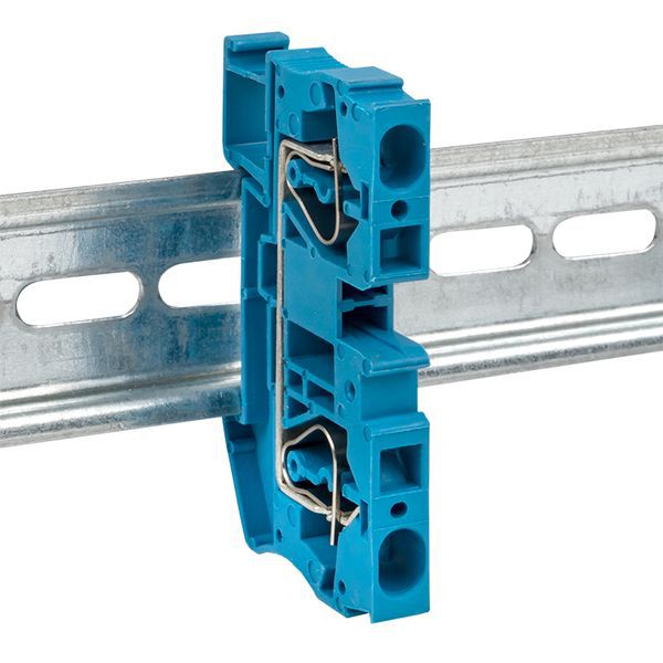 Колодка клеммная JXB-ST-6 57А самозажимная син. EKF plc-jxb-st-6-blue