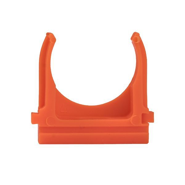 Держатель для труб (клипса) d25мм оранж. (уп.10шт) Plast PROxima EKF derj-z-25o