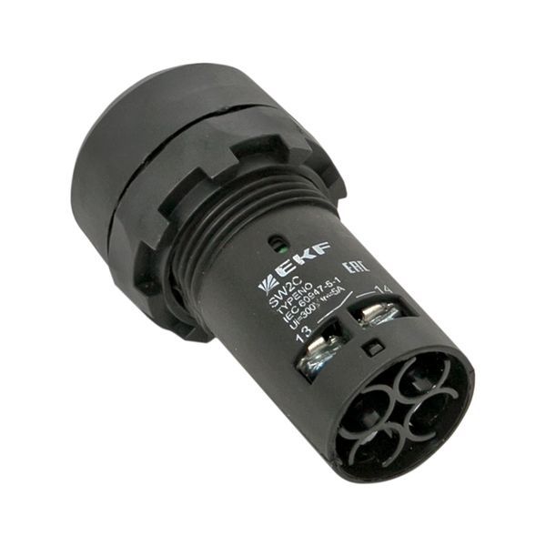 Кнопка SW2C-10D с подсветкой зел. NO 24В EKF sw2c-md-g-24