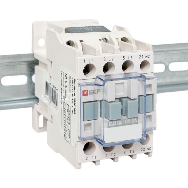 Контактор КМЭ малогабаритный 18А 110В 1NC PROxima EKF ctr-s-18-110-nc