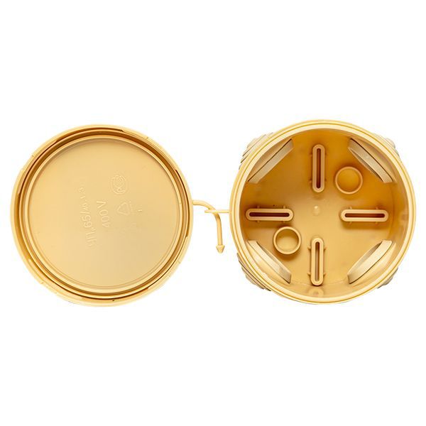 Коробка распаячная КМР-040-038 с крышкой 65х40 4 мембранных ввода IP54 свет. дерево PROxima EKF plc-kmr-040-038-s